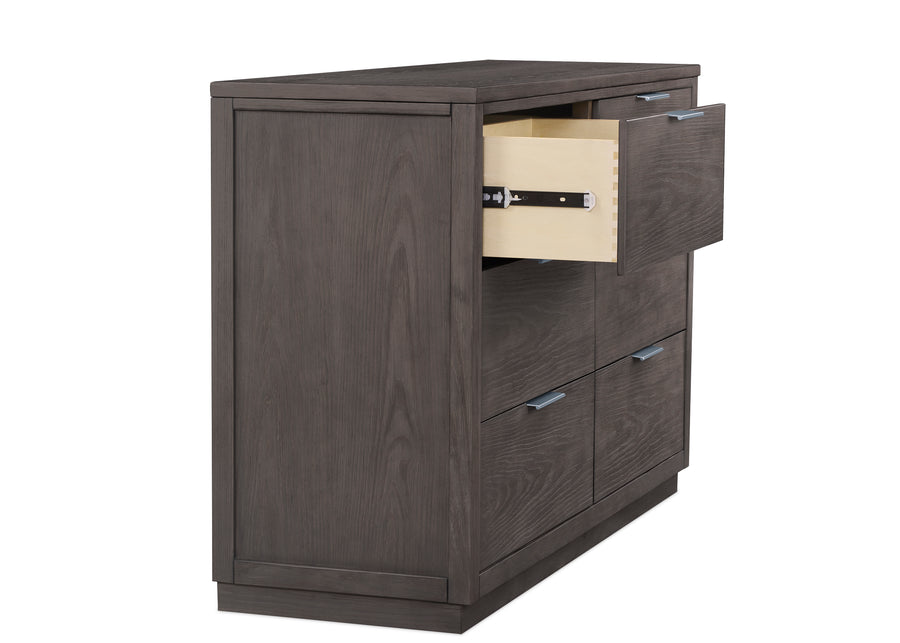 Rustic Grey (084) 13-Forever 6 Drawer Dresser with Changing Top and Interlocking Drawers - Naturals Collection