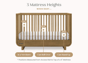 Acorn (755) 13-Rhodes 4-in-1 Convertible Crib