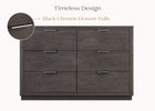 Rustic Grey (084) 33-Forever 6 Drawer Dresser with Interlocking Drawers - Naturals Collection