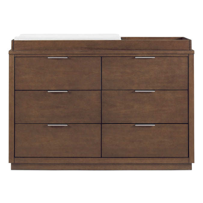 DCB: Teak Brown (1526) 26-Forever 6 Drawer Dresser with Interlocking Drawers - Naturals Collection