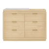 DCB: Natural Sandstone (1544) 54-Forever 6 Drawer Dresser with Interlocking Drawers - Naturals Collection