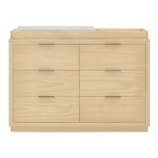 DCB: Natural Sandstone (1544) 54-Forever 6 Drawer Dresser with Interlocking Drawers - Naturals Collection