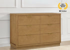 Acorn (755) 2-Forever 6 Drawer Dresser with Interlocking Drawers - Naturals Collection