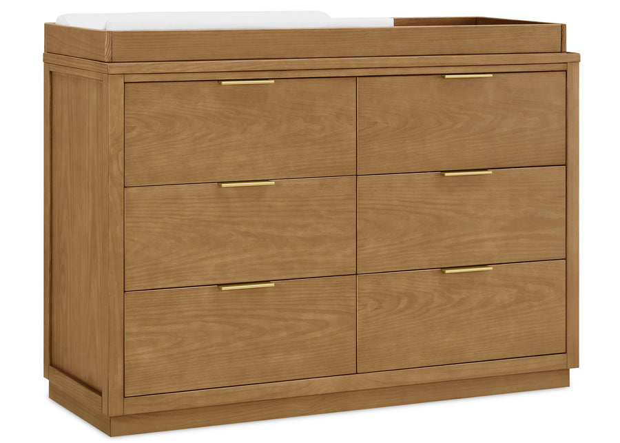 Acorn (755) 19-Forever 6 Drawer Dresser with Changing Top and Interlocking Drawers - Naturals Collection