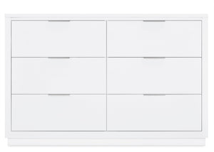 Bianca White (130) 20-Forever 6 Drawer Dresser with Changing Top and Interlocking Drawers - Classic Collection