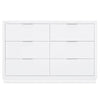 DCB: Bianca White (130) 23-Forever 6 Drawer Dresser with Changing Top and Interlocking Drawers - Classic Collection