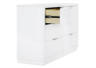 Bianca White (130) 4-Forever 6 Drawer Dresser with Interlocking Drawers - Classic Collection