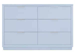 Cloud Blue (1528) 5-Forever 6 Drawer Dresser with Changing Top and Interlocking Drawers - Classic Collection