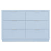 DCB: Cloud Blue (1528) 7-Forever 6 Drawer Dresser with Changing Top and Interlocking Drawers - Classic Collection