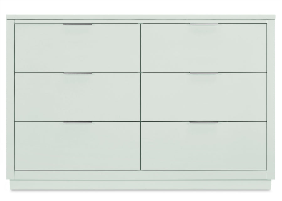 Light Sage (389) 19-Forever 6 Drawer Dresser with Interlocking Drawers - Classic Collection