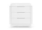 Bianca White (130) 2-Noah 3 Drawer Dresser with Changing Top and Interlocking Drawers