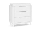 Bianca White (130) 3-Noah 3 Drawer Dresser with Changing Top and Interlocking Drawers