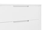 Bianca White (130) 5-Noah 3 Drawer Dresser with Changing Top and Interlocking Drawers