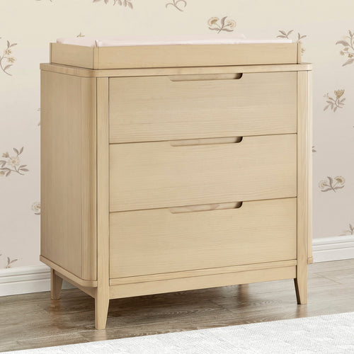 Noah 3 Drawer Dresser with Changing Top and Interlocking Drawers