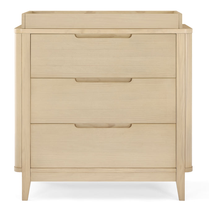 Natural Sandstone (1544) 12-Noah 3 Drawer Dresser with Changing Top and Interlocking Drawers