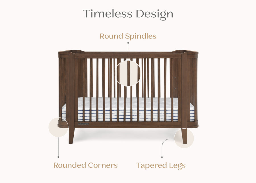 Teak Brown (1526) 31-Noah 4-in-1 Convertible Crib