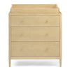 DCB: Natural Sandstone (1544) 14-Serena 3 Drawer Dresser with Changing Top and Interlocking Drawers