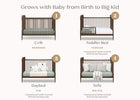 Teak Brown (1526) 34-Serena 4-in-1 Convertible Crib