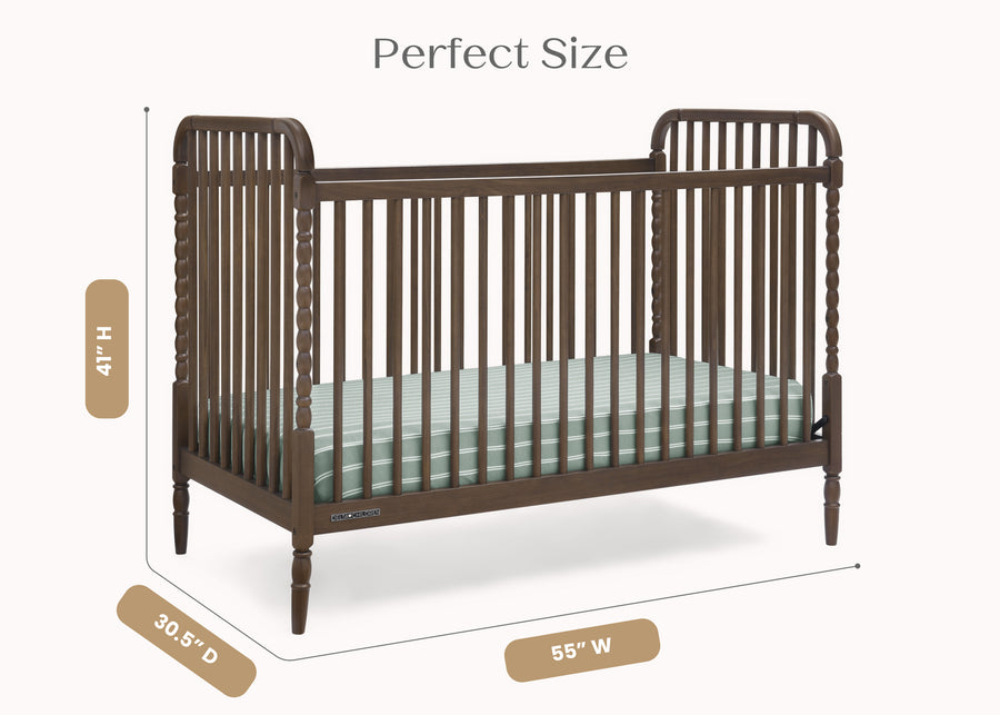 Teak Brown (1526) 38-Serena 4-in-1 Convertible Crib