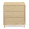 DCB: Natural Sandstone (1544) 13-William 3 Drawer Dresser with Changing Top and Interlocking Drawers