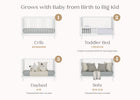 Bianca White (130) 18-William 4-in-1 Convertible Crib - Greenguard Gold Certified