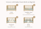 Natural Sandstone (1544) 3-William 4-in-1 Convertible Crib - Greenguard Gold Certified