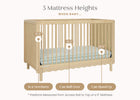 Natural Sandstone (1544) 5-William 4-in-1 Convertible Crib - Greenguard Gold Certified
