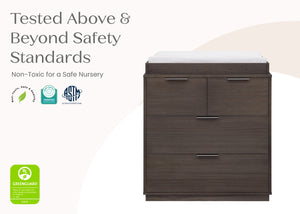 Rustic Grey (084) 58-Forever 4 Drawer Dresser with Changing Top and Interlocking Drawers - Naturals Collection