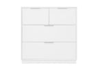 Bianca White (130) 105-Forever 4 Drawer Dresser with Changing Top and Interlocking Drawers - Naturals Collection