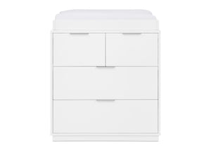 Bianca White (130) 8-Forever 4 Drawer Dresser with Changing Top and Interlocking Drawers - Classic Collection