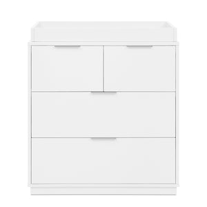DCB: Bianca White (130) 7-Forever 4 Drawer Dresser with Changing Top and Interlocking Drawers - Classic Collection