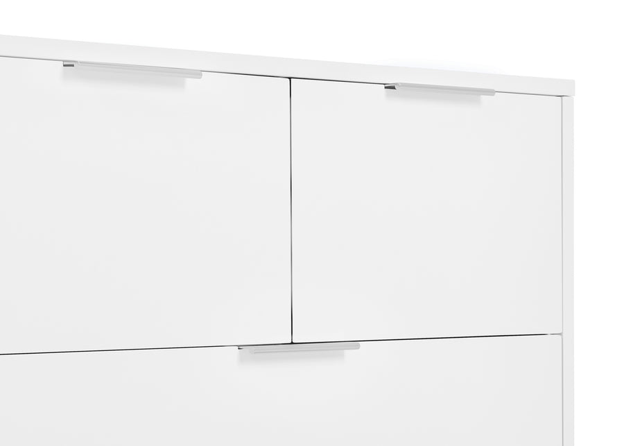 Bianca White (130) 107-Forever 4 Drawer Dresser with Changing Top and Interlocking Drawers - Naturals Collection