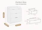 Bianca White (130) 98-Forever 4 Drawer Dresser with Changing Top and Interlocking Drawers - Naturals Collection