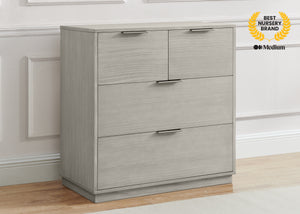 Rustic Mist (1373) 66-Forever 4 Drawer Dresser with Changing Top and Interlocking Drawers - Naturals Collection