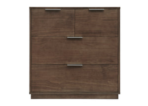 Teak Brown (1526) 9-Forever 4 Drawer Dresser with Changing Top and Interlocking Drawers - Naturals Collection