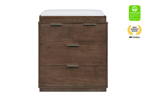 Teak Brown (1526) 7-Forever 4 Drawer Dresser with Changing Top and Interlocking Drawers - Naturals Collection
