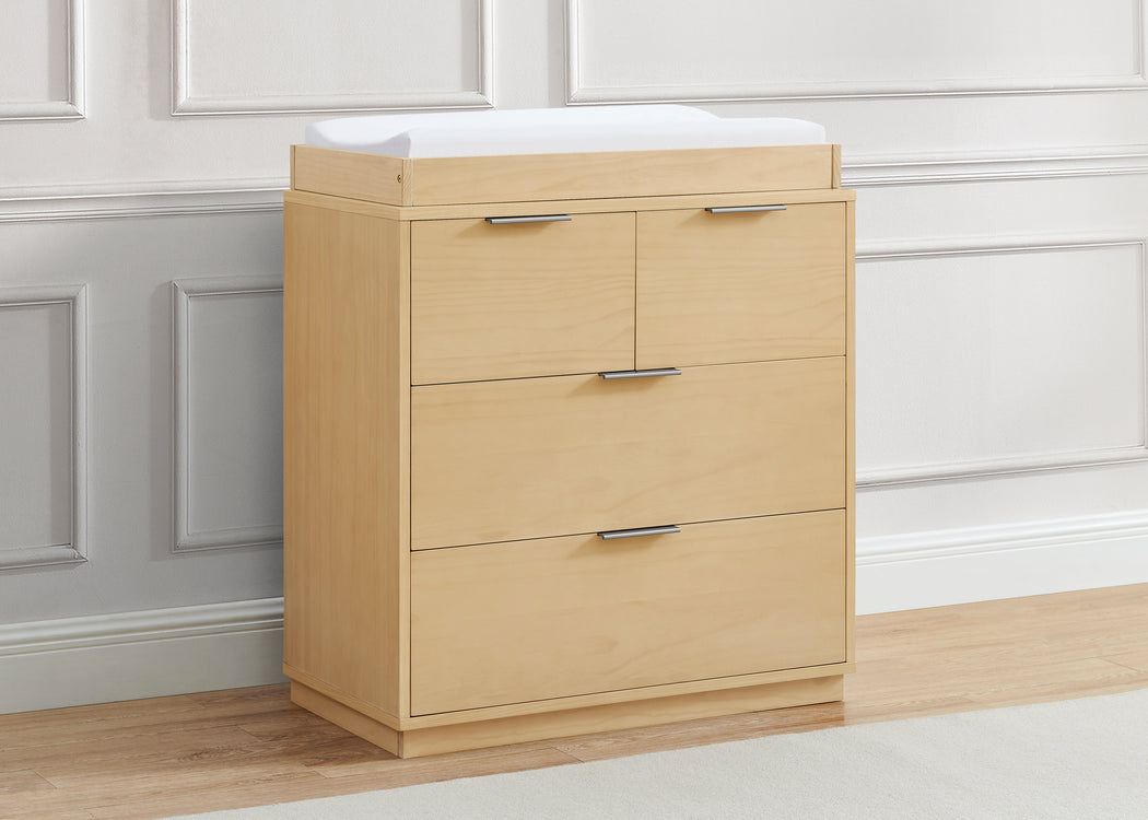 Forever 4 Drawer Dresser with Changing Top and Interlocking Drawers - Naturals CollectionNatural Sandstone (1544)