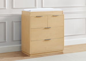 Natural Sandstone (1544) 2-Forever 4 Drawer Dresser with Changing Top and Interlocking Drawers - Naturals Collection