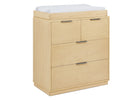 Natural Sandstone (1544) 45-Forever 4 Drawer Dresser with Changing Top and Interlocking Drawers - Naturals Collection