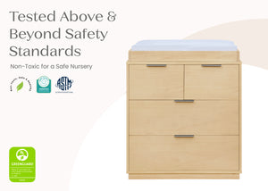 Natural Sandstone (1544) 44-Forever 4 Drawer Dresser with Changing Top and Interlocking Drawers - Naturals Collection