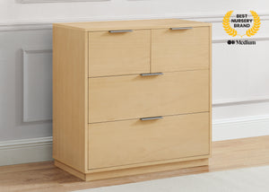 Natural Sandstone (1544) 37-Forever 4 Drawer Dresser with Changing Top and Interlocking Drawers - Naturals Collection