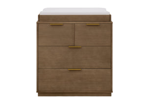 Aged Oak (845) 87-Forever 4 Drawer Dresser with Changing Top and Interlocking Drawers - Naturals Collection