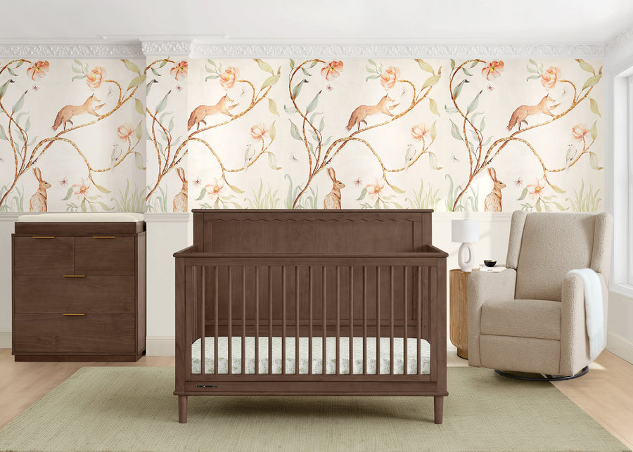 Teak Brown (1526) 17-Penelope 6-in-1 Convertible Crib