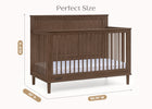 Teak Brown (1526) 22-Penelope 6-in-1 Convertible Crib
