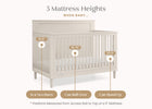 Soft Beige (1560) 43-Penelope 6-in-1 Convertible Crib