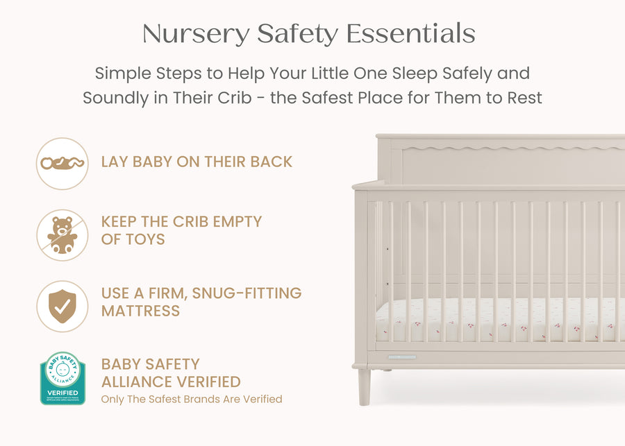 Soft Beige (1560) 47-Penelope 6-in-1 Convertible Crib