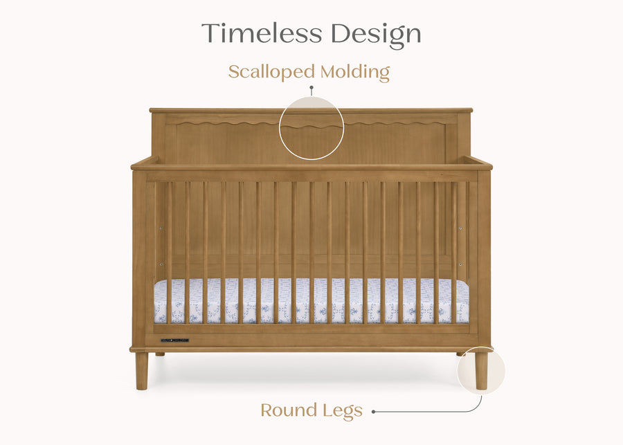 Acorn (755) 5-Penelope 6-in-1 Convertible Crib