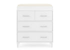 Bianca White (130) 10-Classic 4 Drawer Dresser with Changing Top and Interlocking Drawers