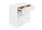 Bianca White (130) 13-Classic 4 Drawer Dresser with Changing Top and Interlocking Drawers