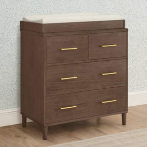 Classic 4 Drawer Dresser with Changing Top and Interlocking Drawers 9-Classic 4 Drawer Dresser with Changing Top and Interlocking Drawers
